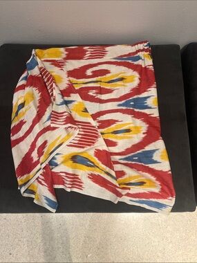 Guadalupe Capri Short Pareo Wrap Skirt NWT Medium Ikat Print Cotton